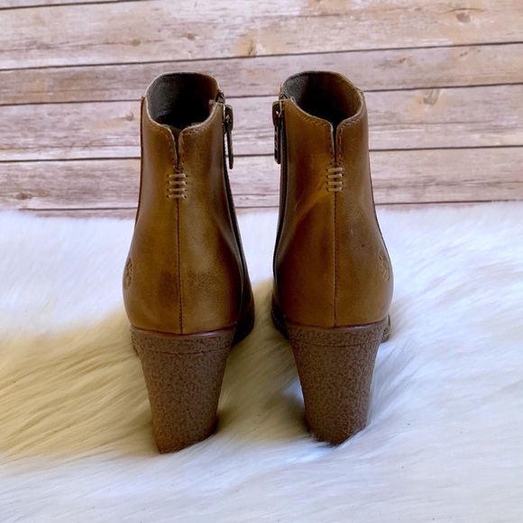 Timberland Beige Tillston Peep Toe Ankle Boots - Picture 6 of 8